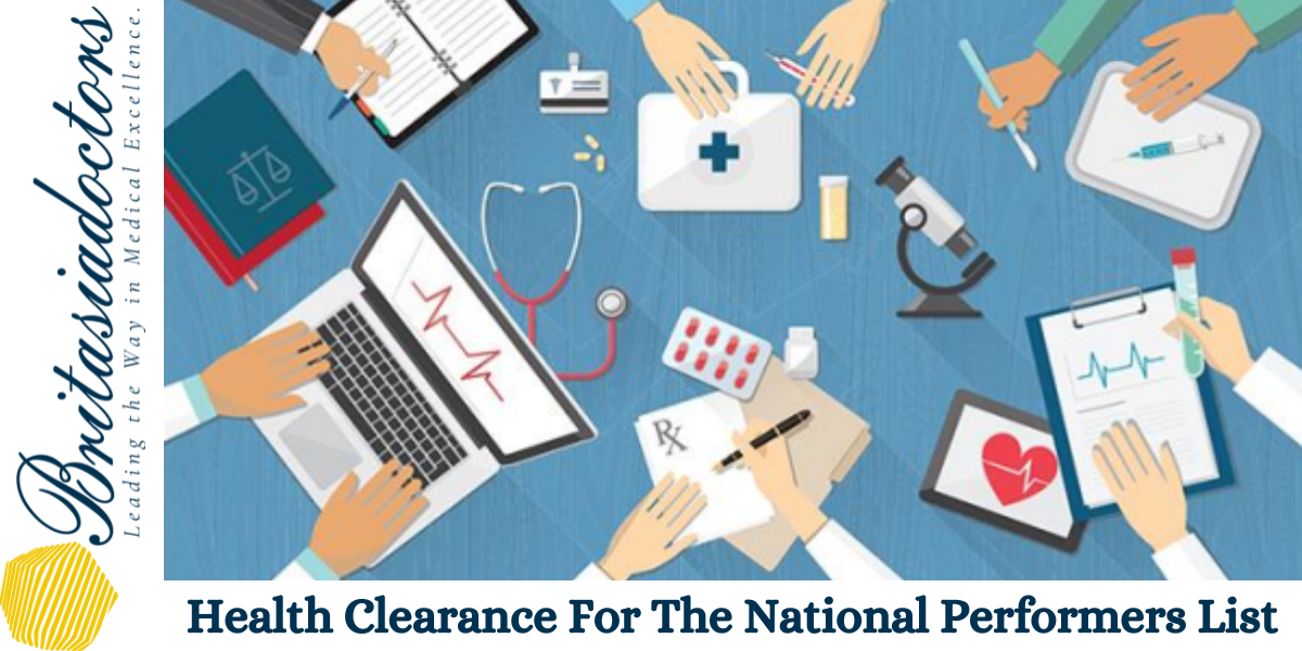 What Is Health Clearance For The National Performers List?